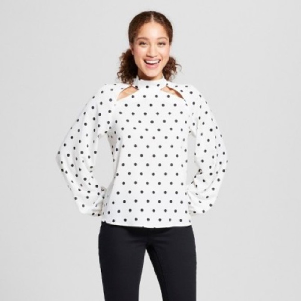 Adorable Polka Dot Blouse
